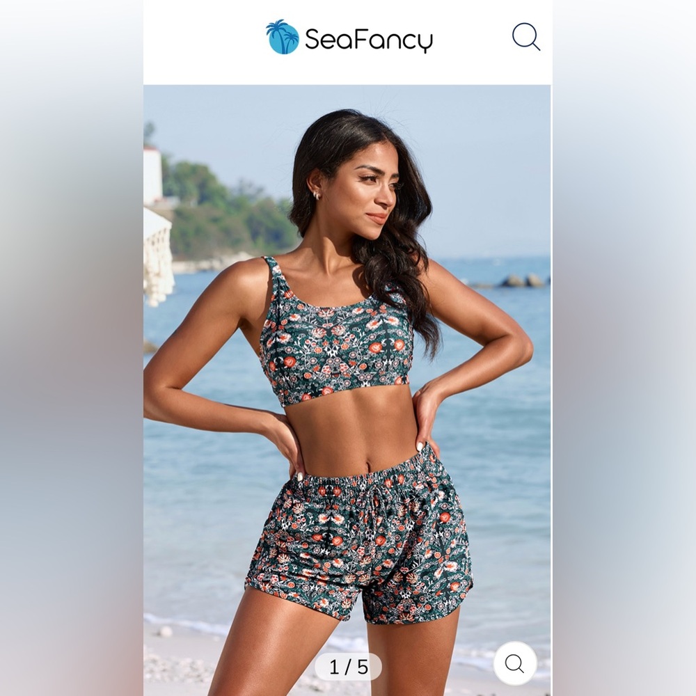 Sea Fancy Separates THREE PIECES (two interchangeable tops, one bottom)